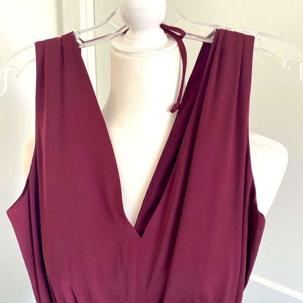 BCBG Maxazria Sexy class satin jumpsuit
